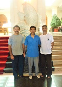 Павел Нигей со Мастером Джао и Тынагыргиным Н.Н., Китай, 2011